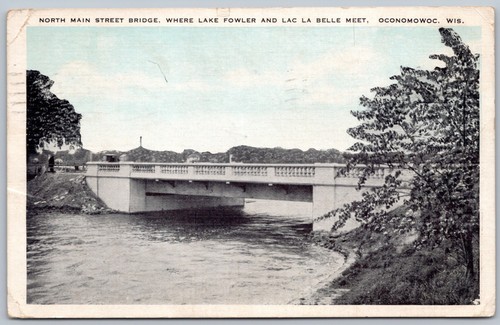 Postcard oconomowoc north - wi,